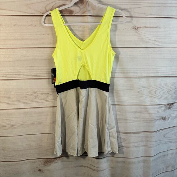 RBX Gray & Yellow Athletic Sleeveless Dress Size Medium - Picture 4 of 8